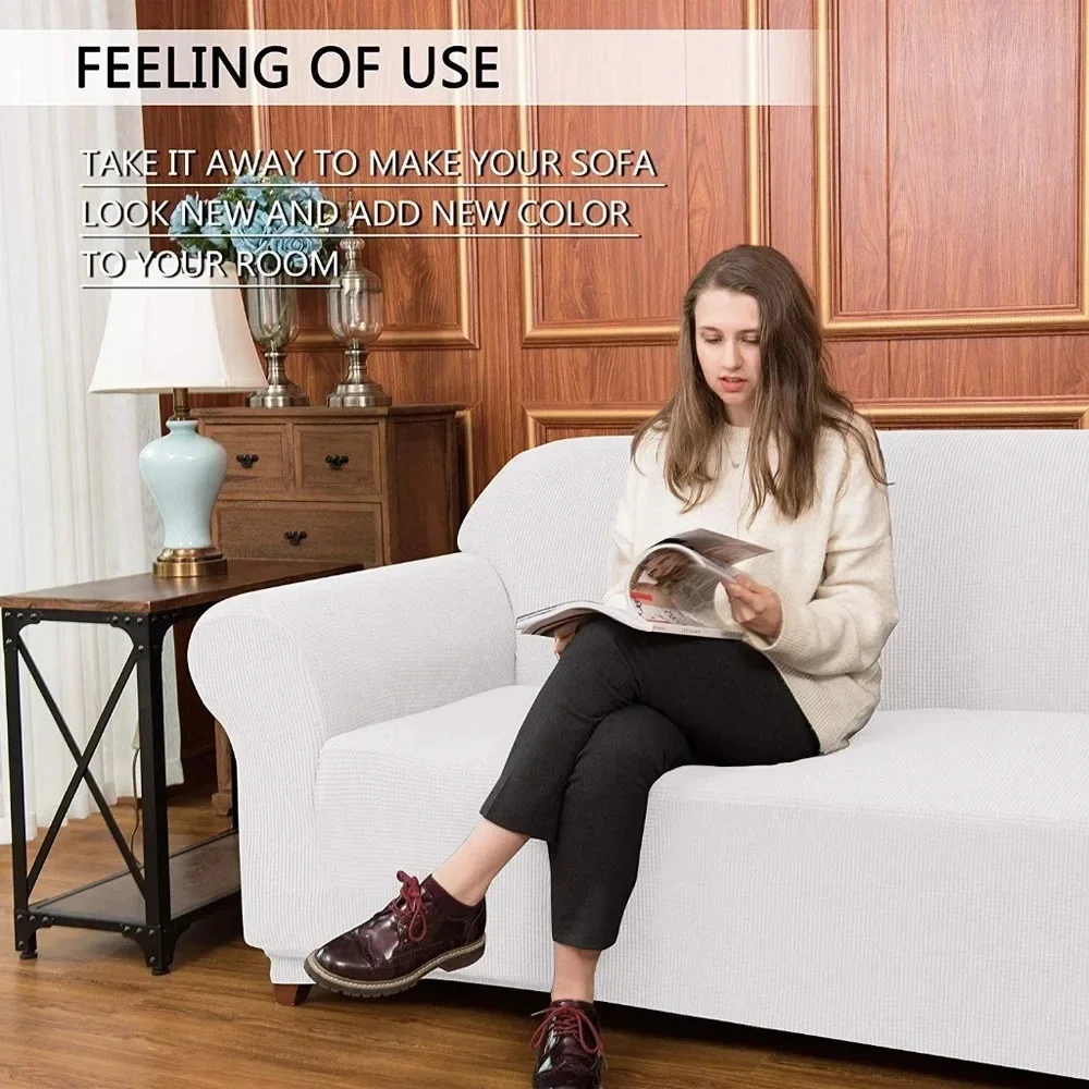 Sofa slipcover 1 Piece Jacquard high Stretch